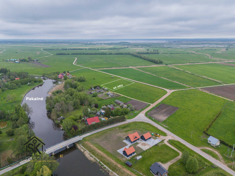 ŠALIA PAKALNĖS UPĖS PARDUODAMAS 40 ARŲ SKLYPAS PAKALNĖS K., PAKALNĖS G. 72C