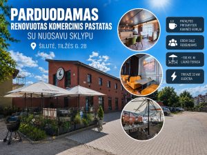ŠILUTĖJE, TILŽĖS G. 2B PARDUODAMAS RENOVUOTAS PASTATAS PER DU AUKŠTUS