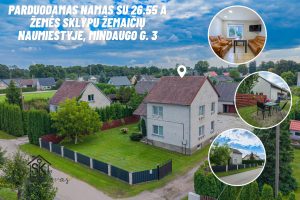 PARDUODAMAS NAMAS SU 26.55 A ŽEMĖS SKLYPU ŽEMAIČIŲ NAUMIESTYJE, MINDAUGO G. 3