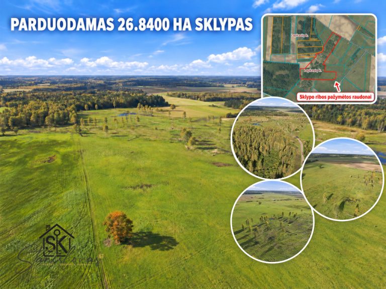 PARDUODAMAS 26.8400 HA ŽEMĖS ŪKIO PASKIRTIES SKLYPAS ŠILUTĖS R., LAPKASIŲ K.